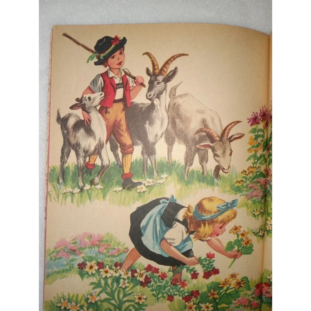 1954 1st Printing Vintage A Little‎ Golden Book Heidi